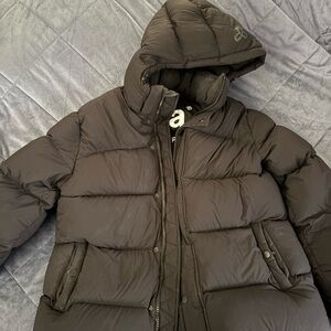 TNA Black SuperPuff Jacket Aritzia